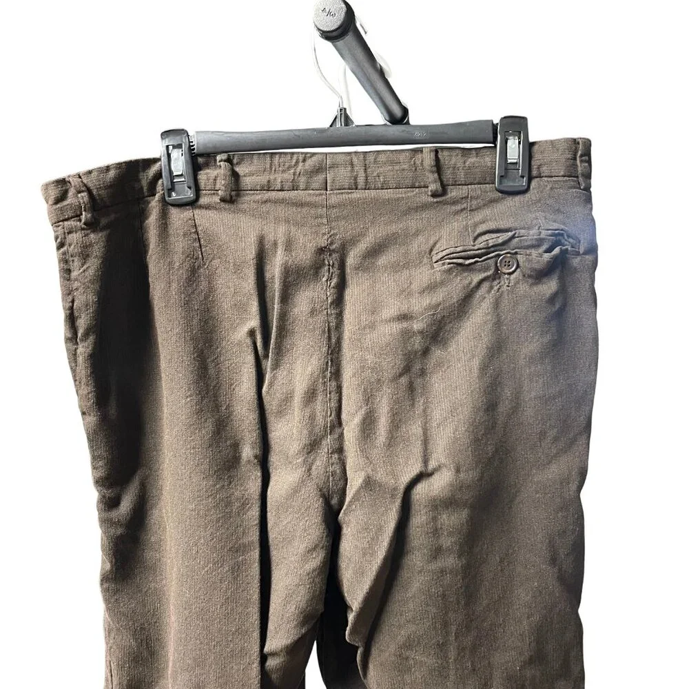 Dolce & Gabbana Men’s Dress Pants Size 54 Brown Wool Blend Made in Italy - Picture 5 of 9